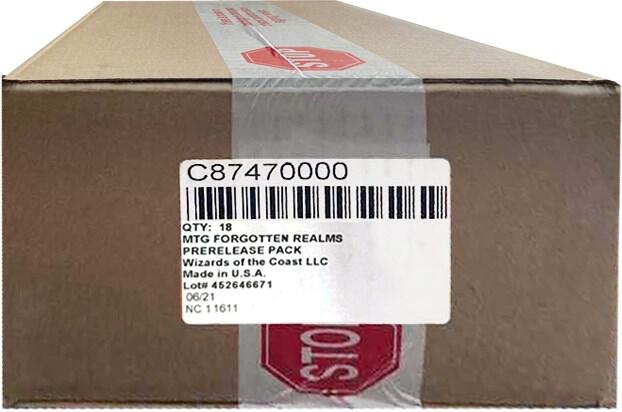 Adventures In The Forgotten Realms - Prerelease Pack Case