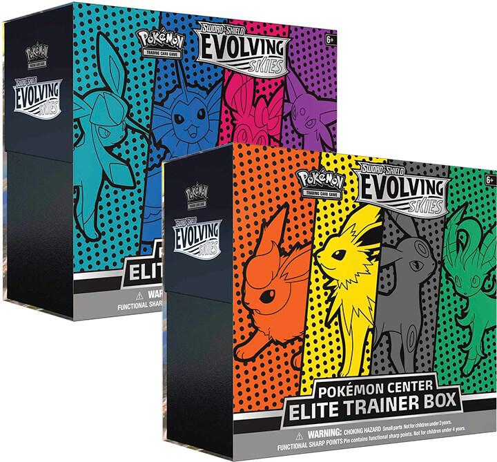 Evolving Skies Pokemon Center Elite Trainer Box [set Of 2] (exclusive)