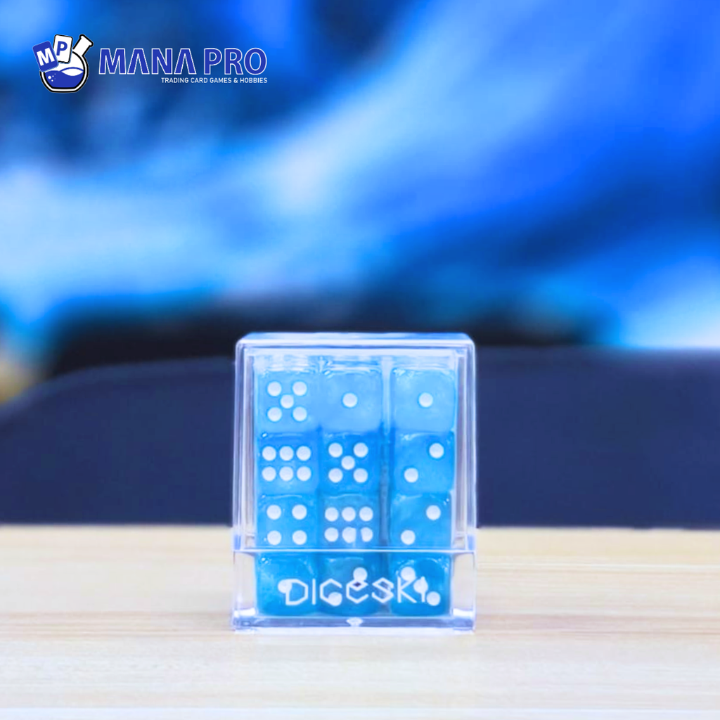 DICESKI Chameleon 12mm D6 Teal Translucent (36 Dice)