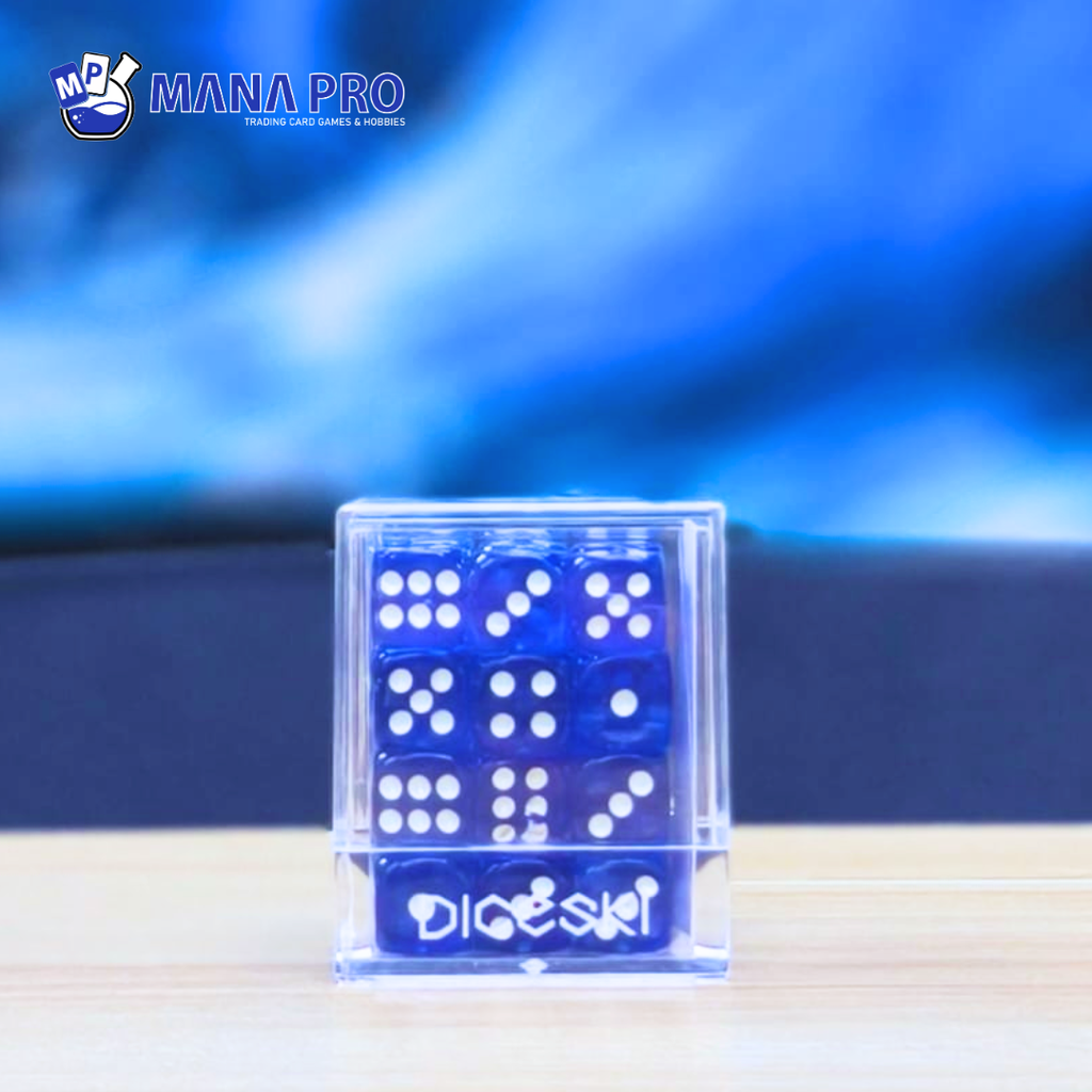 DICESKI Translucent 12mm D6 Black (36 Dice)
