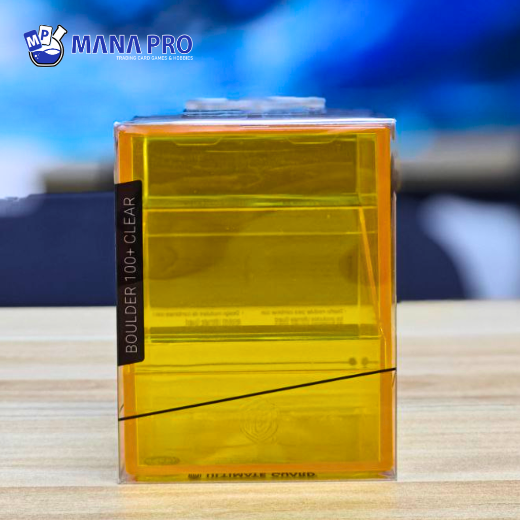 Ultimate Guard Boulder Clear Amber 100+ Deck Case