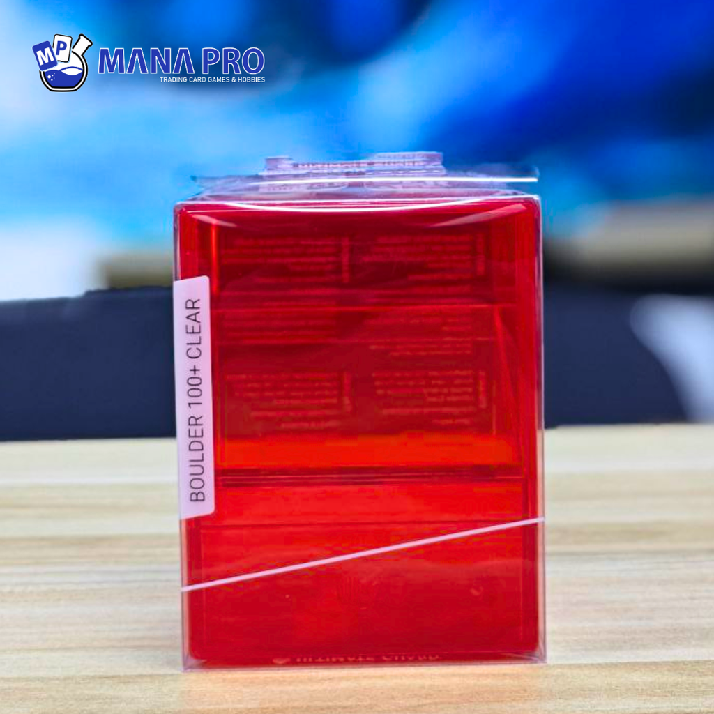 Ultimate Guard Boulder Clear Ruby 100+ Deck Case