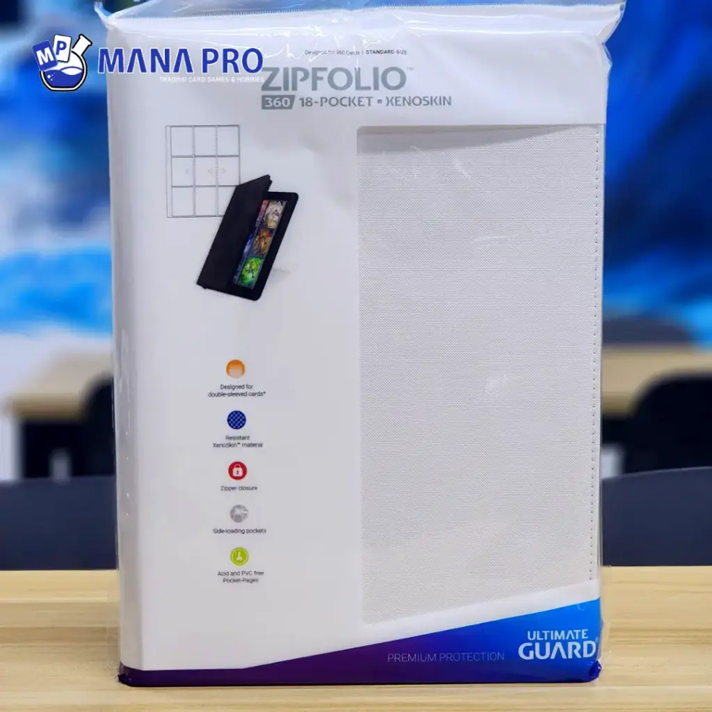 Ultimate Guard Zipfolio 360 White 18-pocket Xenoskin