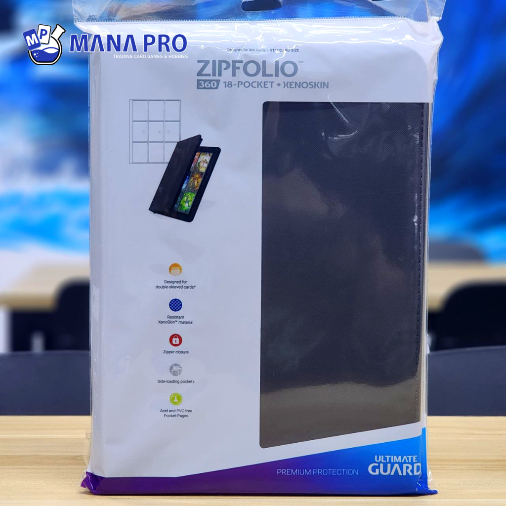 Ultimate Guard Zipfolio 360 Grey 18-pocket Xenoskin
