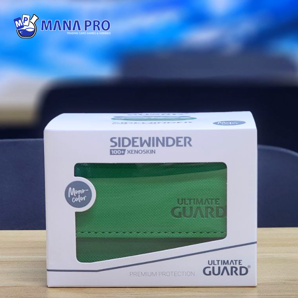 Ultimate Guard 100+ Sidewinder Xenoskin Monocolor Green Case Box