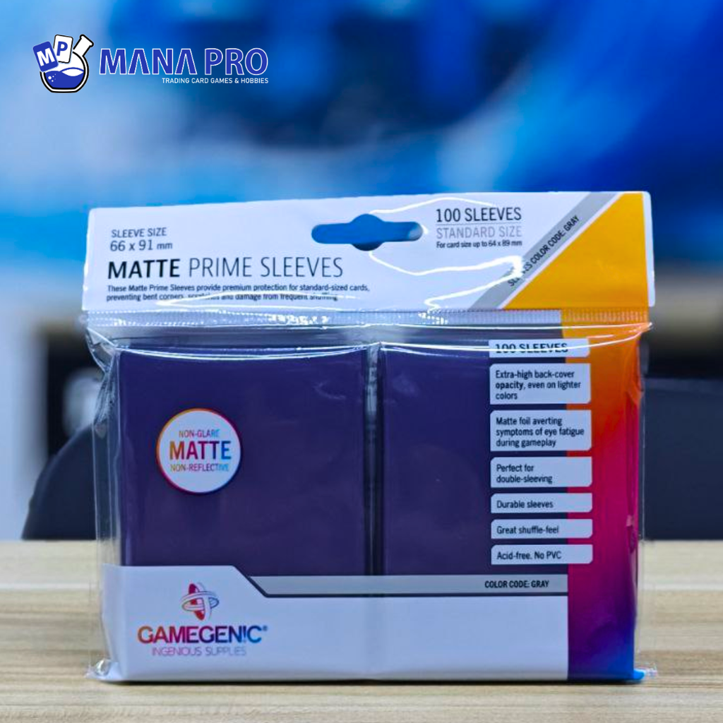 Gamegenic Purple Matte Prime Sleeves 100