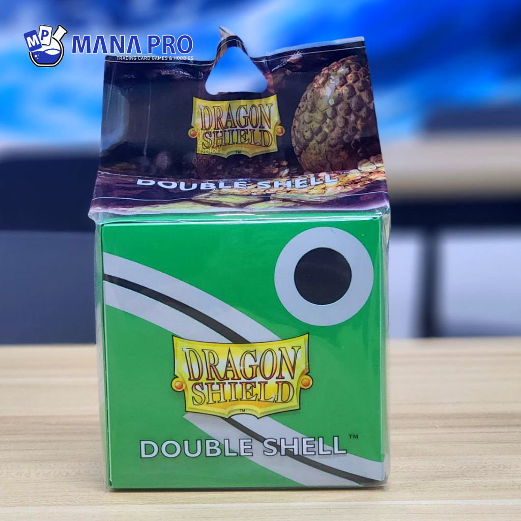 Dragon Shield Green & Black Double Shell Box