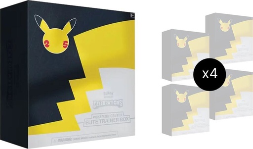 [261802] Celebrations Pokemon Center Elite Trainer Box Case (exclusive)