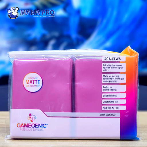 [GGS10036ML] Gamegenic Pink Matte Prime Sleeves 100