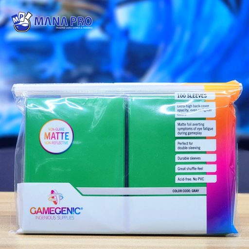 [GGS10031ML] Gamegenic Green Matte Prime Sleeves 100