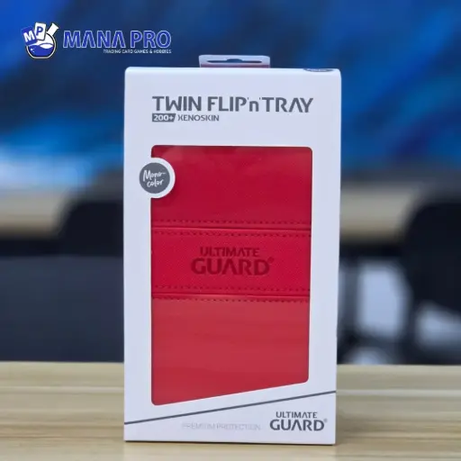 [UGD011244] Ultimate Guard Xenoskin Twin Flip'n'tray Red 200+ Deck Case