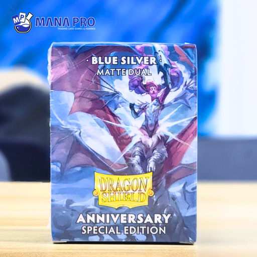 [AT-15064] Dragon Shield Blue Silver Dual Matte Special Edition Sleeve