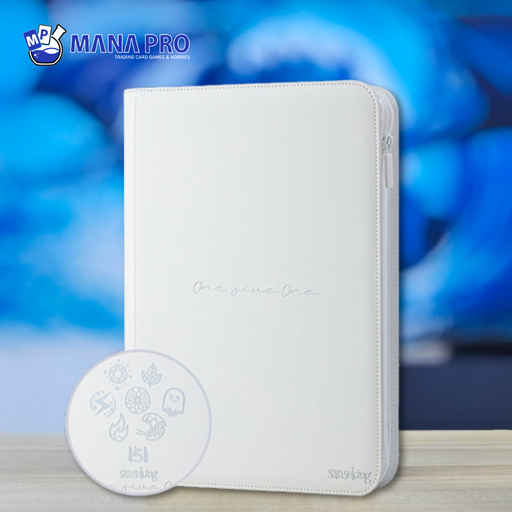 [151PU9KC2501PU-99] Sanseking 151 Rainbow 9 Pockets Card Binder (Polaris Glaze - White)