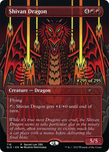 Shivan Dragon (serial Numbered)